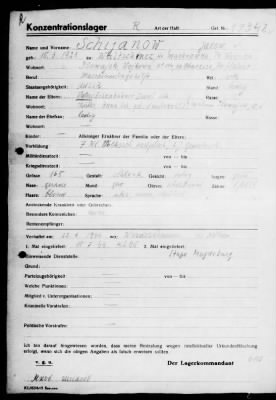 Camp Records - Inmate Cards > Records on Prisoners, Sche-Schu