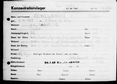 Camp Records - Inmate Cards > Records on Prisoners, Sche-Schu