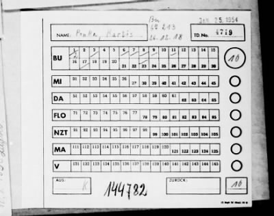 Thumbnail for Camp Records - Inmate Cards > Records on Prisoners, Plat-Pow