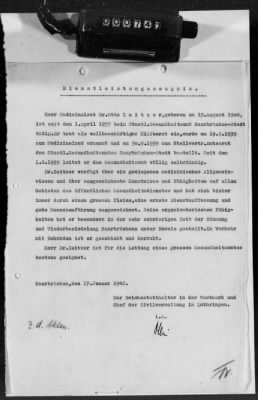 Thumbnail for Personnel Files and Identification Papers > Medical Councillor Dr Otto Ludwig Zeitzer