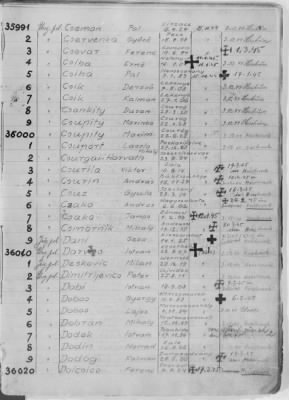 Thumbnail for Flossenbürg Concentration Camp > Handwritten lists of inmates