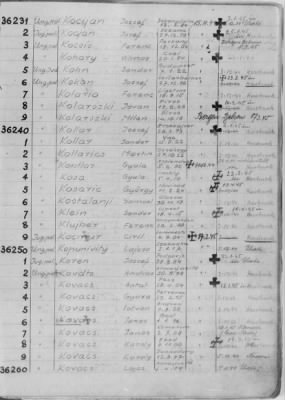 Thumbnail for Flossenbürg Concentration Camp > Handwritten lists of inmates