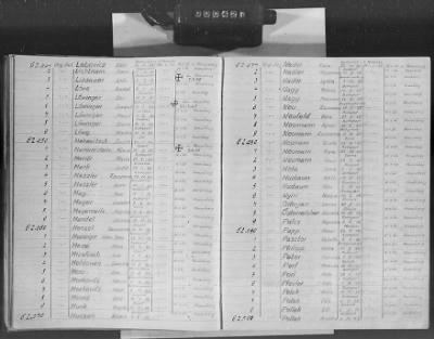 Flossenbürg Concentration Camp > Handwritten lists of inmates