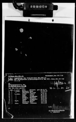 Thumbnail for Personnel Files and Identification Papers > Personnel cards of SS troops, lists of awards & promotions