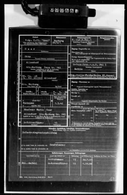 Thumbnail for Personnel Files and Identification Papers > Personnel cards of SS troops, lists of awards & promotions