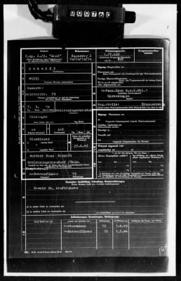 Thumbnail for Personnel Files and Identification Papers > Personnel cards of SS troops, lists of awards & promotions