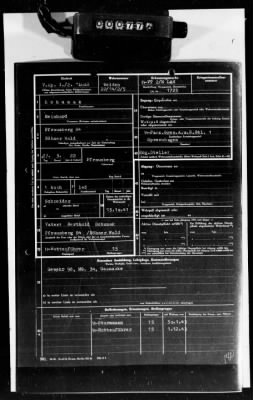 Thumbnail for Personnel Files and Identification Papers > Personnel cards of SS troops, lists of awards & promotions