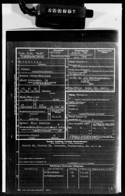 Thumbnail for Personnel Files and Identification Papers > Personnel cards of SS troops, lists of awards & promotions