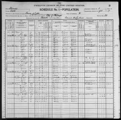 Thumbnail for City of Chicago, Thirtieth Ward; 12th Pct > 901