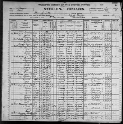 Thumbnail for City of Chicago, Thirtieth Ward; 33rd Pct > 922