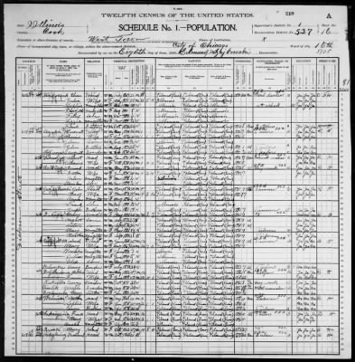 Thumbnail for City of Chicago, Sixteenth Ward; 26th Pct > 527