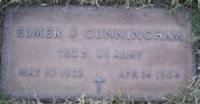 Thumbnail for Grave Marker for Elmer J Cunningham