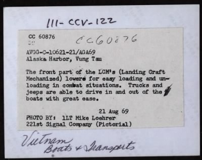 Thumbnail for Landing Craft, Mechanized (LCM) > CC60876