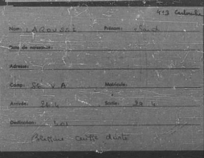 Thumbnail for Camp Records - Inmate Cards > Name Cards, Jun 1945