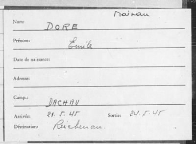 Thumbnail for Camp Records - Inmate Cards > Name Cards, Jun 1945