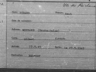 Thumbnail for Camp Records - Inmate Cards > Name Cards, Jun 1945