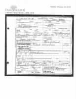 Texas Death Certificate