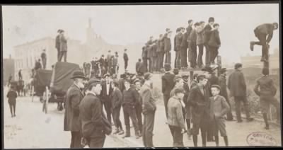 Thumbnail for McGreevey Collection > Fans outside the Huntington Avenue Grounds, 1903 World Series