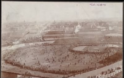 Thumbnail for McGreevey Collection > Fans on the field at the Huntington Avenue Grounds, 1903 World Series