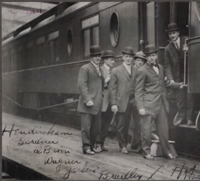 Thumbnail for McGreevey Collection > Boston Red Sox players in Hot Springs, Arkansas, for Spring Training