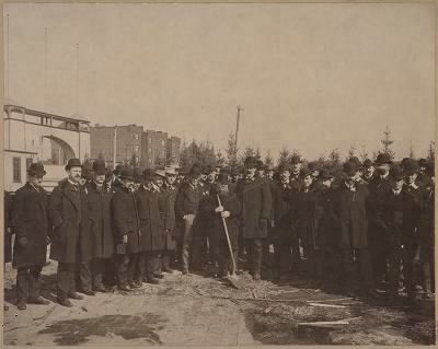 McGreevey Collection > Ground Breaking Ceremony for the Huntington Avenue Grounds