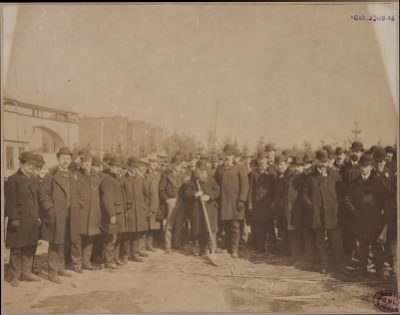 McGreevey Collection > Ground Breaking Ceremony for the Huntington Avenue Grounds