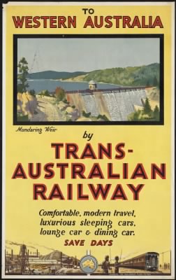 Thumbnail for Travel Posters > To Western Australia by Trans-Australian Railway