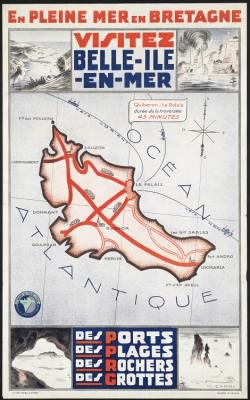 Travel Posters > Visitez Belle-Ile-en-Mer. En pleine mer en Bretagne