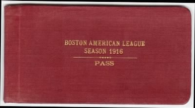 Thumbnail for McGreevey Collection > Boston Red Sox American League Championship pass, 1916