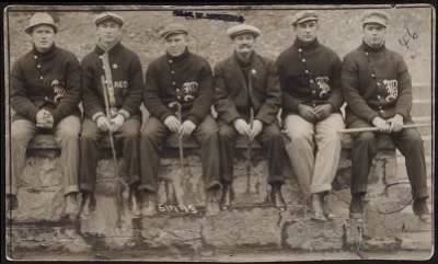 Thumbnail for McGreevey Collection > McGreevey and Red Sox players at Spring Training in Hot Springs, Arkansas