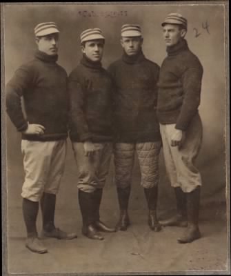 Thumbnail for McGreevey Collection > Collins, Parent, Ferris and Freeman infield of the  Boston Americans