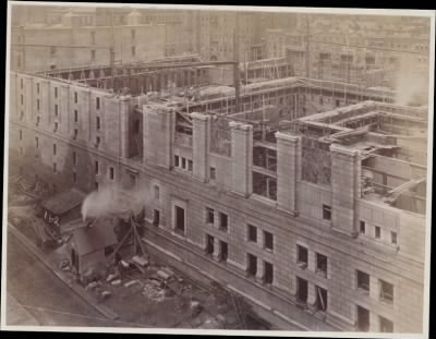 Thumbnail for Trustees' McKim Construction Photos > 166, construction of the McKim Building