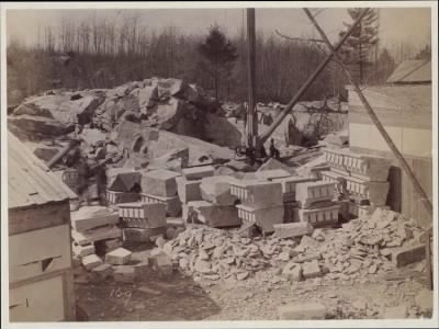 Thumbnail for Trustees' McKim Construction Photos > 267, construction of the McKim Building