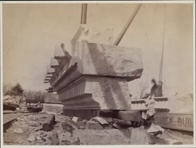 Thumbnail for Trustees' McKim Construction Photos > 176, construction of the McKim Building