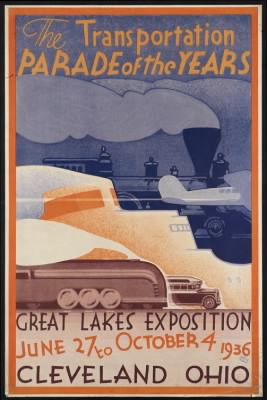 Thumbnail for Travel Posters > The transportation parade of the years.