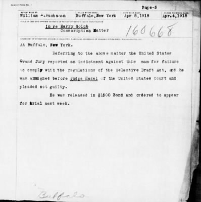 Old German Files, 1909-21 > Harry Golab (#160668)