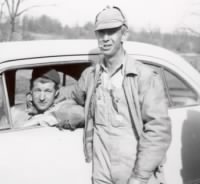 Thumbnail for Chalmer Goodman (in car) and George Williams Feb 1954.jpg