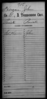 US, Civil War Service Records (CMSR) - Union - Tennessee, 1861-1865 record example