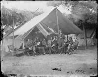 Thumbnail for B-26 General Ulysses S. Grant and Staff of Eight, Recognized -- Major O.E. Babcock, Colonel William Mck. Dunn, Captain Henry W. Janes, Colonel Ely S. Parker, General Cyrus B. Comstock, Captain Peter T. Hudson, Colonel Michael R. Morgan, General John A. Rawlins