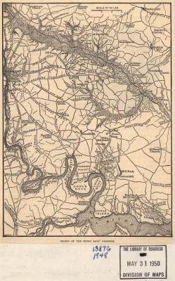 Thumbnail for Seven Days' Battles > Region of the Seven Days' fighting [June 25-July 1, 1862].