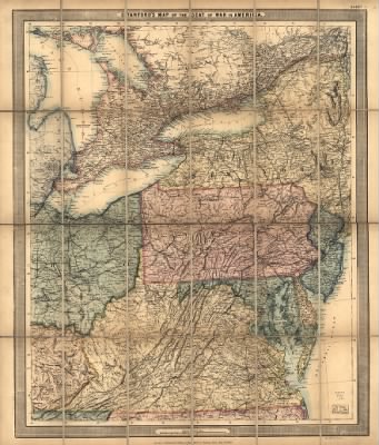 United States, seat of war > Stanford's map of the seat of war in America.