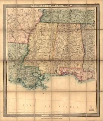 United States, seat of war > Stanford's map of the seat of war in America.