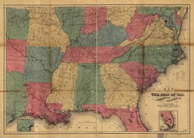 Thumbnail for United States, seat of war > Map of the seat of war. To accompany the American Conflict.