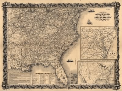 Thumbnail for United States, military maps > Thayer's statistical and military map of the middle and southern states.