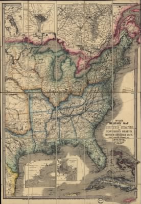 Thumbnail for United States, military maps > Wyld's military map of the United States, the northern states, and the southern confederate states: with the forts, harbours, arsenals, and military positions.