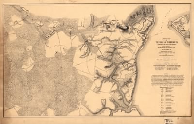 Thumbnail for Yorktown > Official plan of the siege of Yorktown, Va., conducted by the Army of the Potomac under command of Maj. Gen. George B. McClellan, U.S.A., April 5th to May 3rd 1862 Prepared under the direction of Brig. Gen. J. G. Barnard, Chi