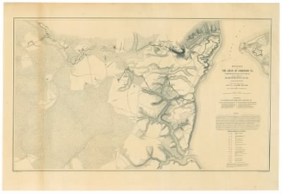 Thumbnail for Yorktown > Official plan of the siege of Yorktown, Va. : conducted by the Army of the Potomac under command of Maj. Gen. George B. McClellan U.S.A., April 5th to May 3rd 1862 / prepared under the direction of Brig. Gen. J.G. Barnard, Ch