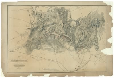 Bull Run, 1st Battle of (Manassas) > Map of the battlefield of Bull Run, Virginia. Brig. Gen. Irvin McDowell commanding the U.S. forces, Gen. G. [i.e. P.] T. Beauregard commanding the Confederate forces, July 21st 1861 / compiled from a map accompanying the repo
