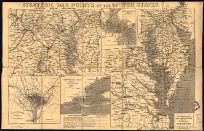 Thumbnail for United States, war maps > Strategic war points of the United States.