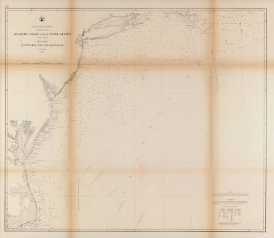 Thumbnail for Atlantic Coast > Atlantic coast of the United States (in four sheets) : sheet no. II, Nantucket to Cape Hatteras.